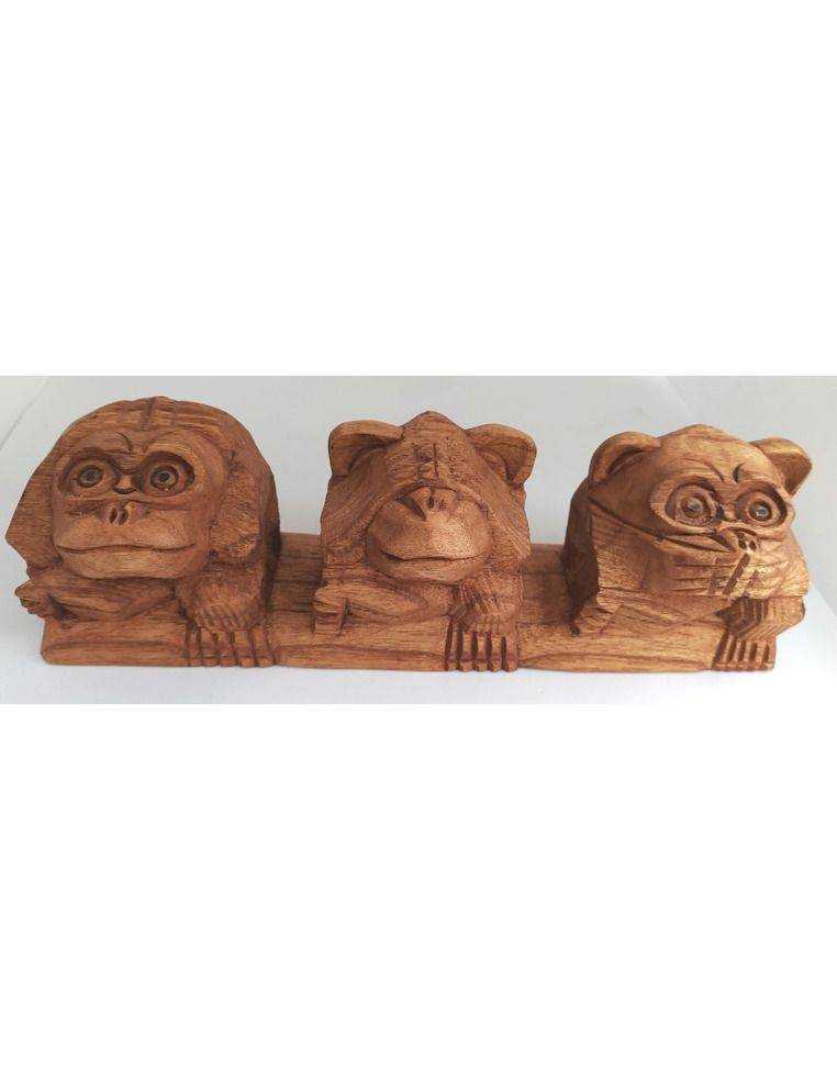 Monos tallados en madera Origen: Indonesia