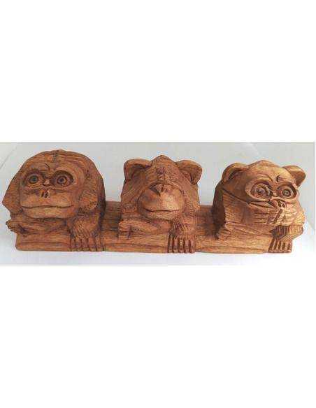 Monos tallados en madera Origen: Indonesia Monos tallados en madera Origen: Indonesia
