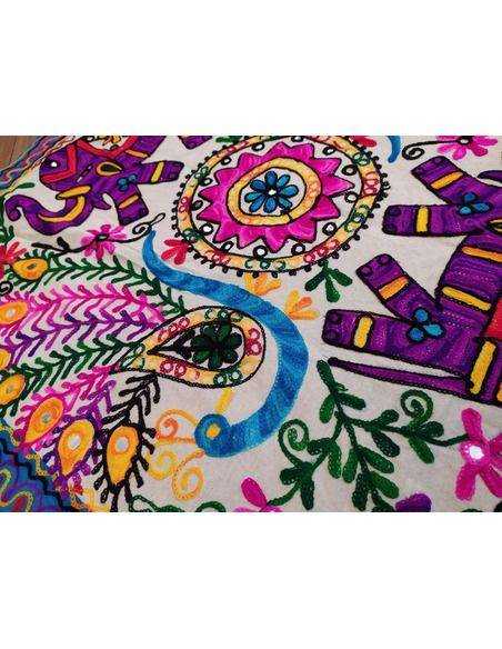 tapiz-redondo-bordado-decoracion-zen-artesanal-estilo-boho-chic-wall-art-textil-kaylash tapiz-redondo-bordado-decoracion-zen-artesanal-estilo-boho-chic-wall-art-textil-kaylash