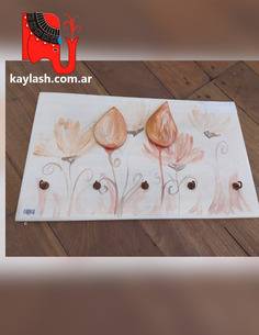 Perchero madera tallada