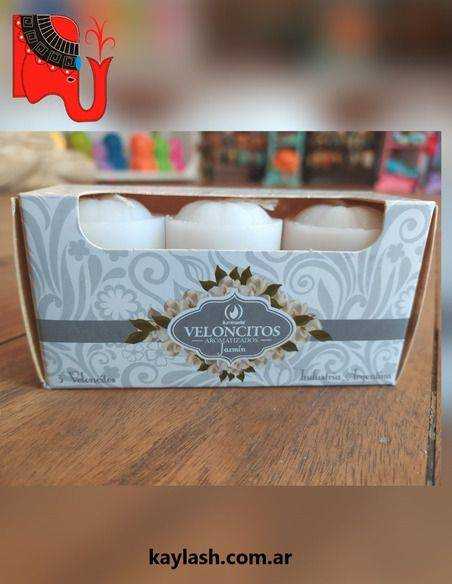 Veloncitos aromáticas en caja por 3