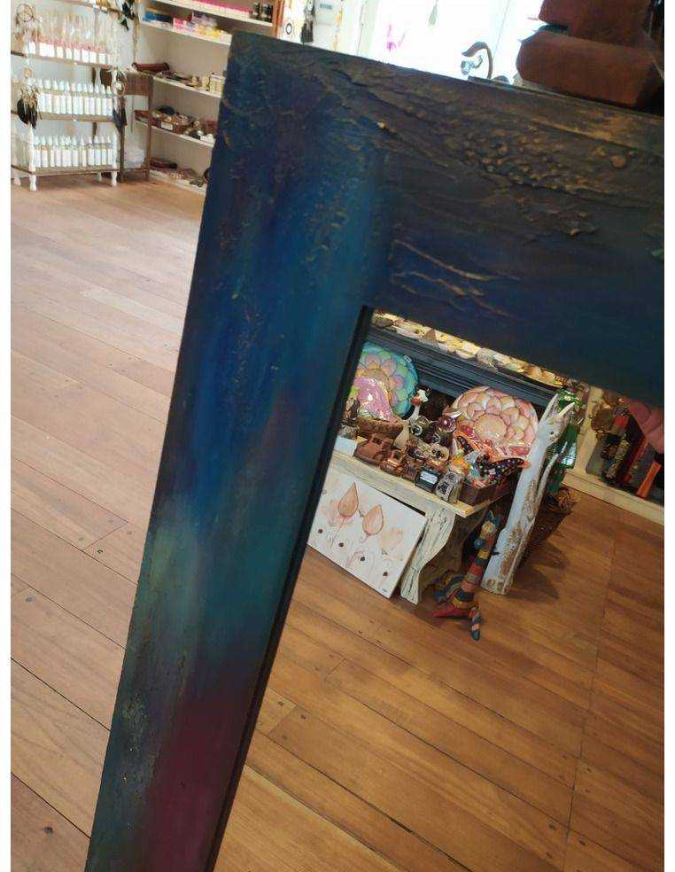 espejo-pintado-vintage-artesanal-colores-boho-chic-decoracion-pared-mística-kaylash