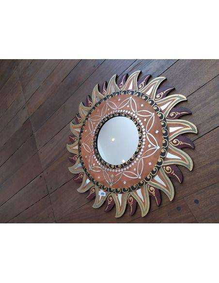 Espejo sol de madera Origen: Indonesia Espejo sol de madera Origen: Indonesia