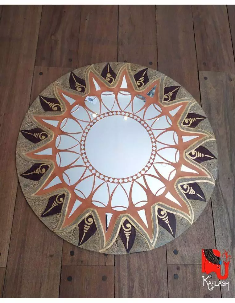Espejo sol de madera Origen: Indonesia