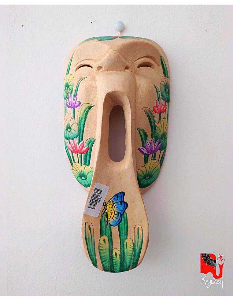 mascara-scream-pintada-madera-tallada-artesanal-decoracion-pared-estilo-tribal-místico-kaylash