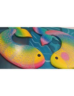 Cuadro en madera tallada Descuento en efvo