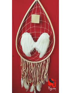 atrapasueno-bambu-plumas-decoracion-boho-chic-proteccion-sueños-artesanal-mistica-kaylash 2
