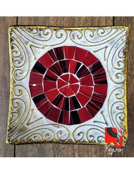 Centro de mesa terracota cuadrado