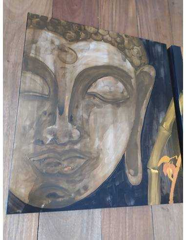 Cuadro díptico Buda