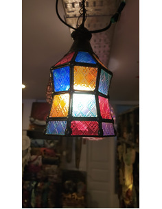 Lámpara Farol tipo vitreaux 2