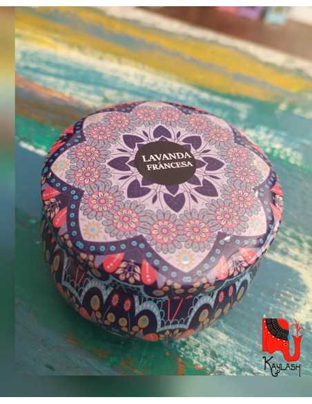 Vela aromática mandala en lata