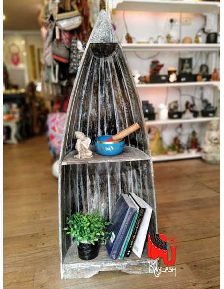 biblioteca-bote-madera-artesanal-estilo-boho-mueble-decorativo-estantería-forma-de-bote-kaylash