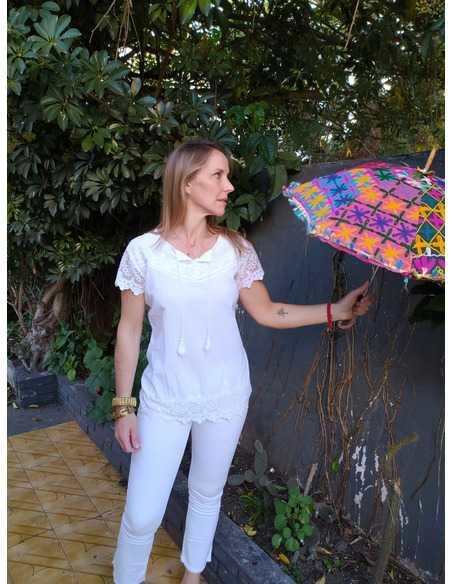 Blusa bordada India