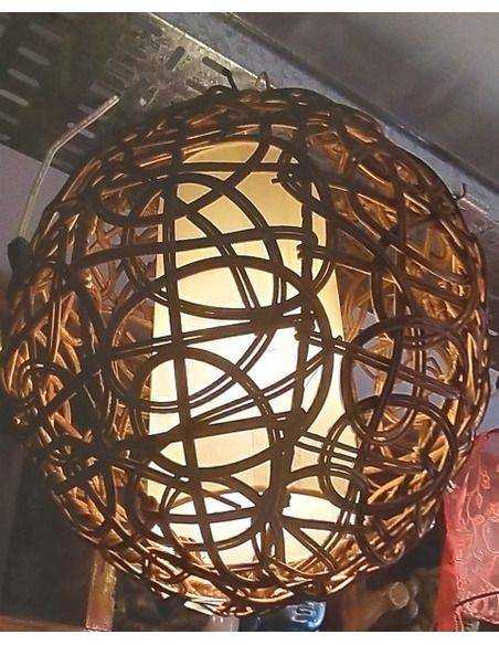 Lámpara colgante de ratan Origen: Indonesia