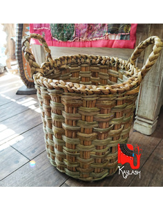 canasto-de-junco-artesanal-fibra-natural-decoracion-boho-chic-macetero-organizacion-hogar-kaylash 2