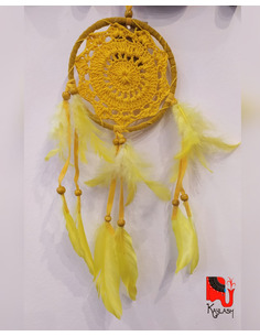 Atrapasueño gamuzado crochet 2