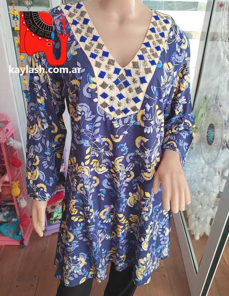 Vestido Desigual Azul