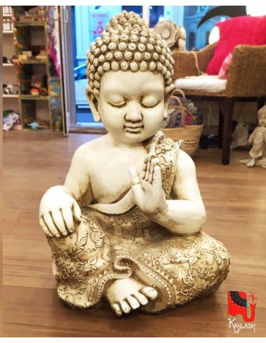 Buda monje de resina
