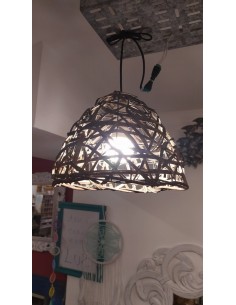 Lámpara de mimbre