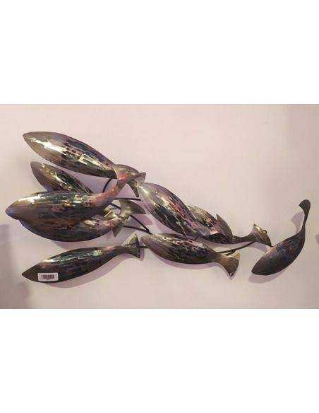 Cardumen de peces, en chapa Origen: Indonesia
