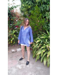 Camisola Bohemia azul 2