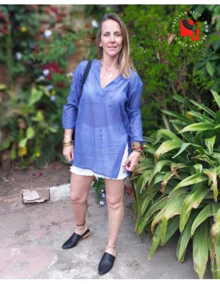 Camisola Bohemia azul