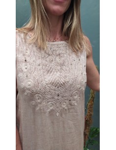 Vestido gasa bordada Vars 2