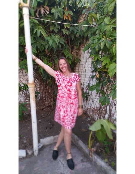 Vestido Bordado Desigual