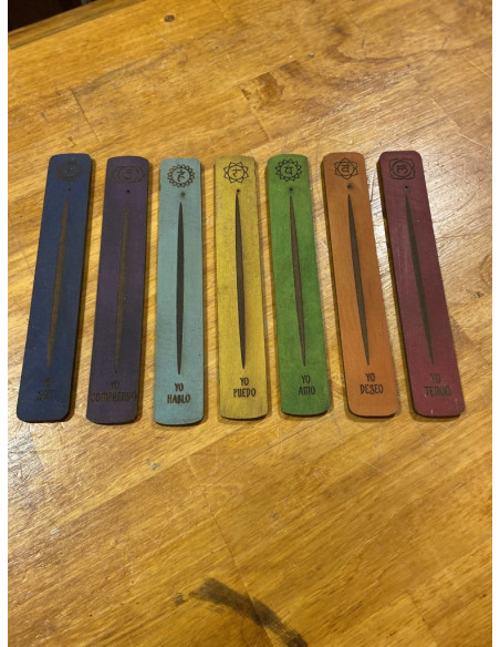 Porta sahumerio 7 chakras