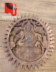 Cuadro tallado de Buda