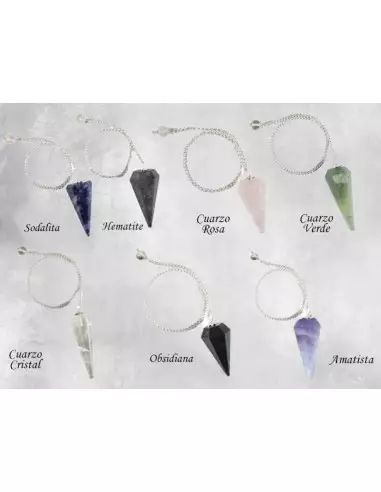 Péndulo facetado de cristales