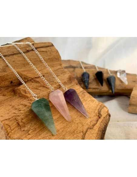 Péndulo facetado de cristales Péndulo facetado de cristales