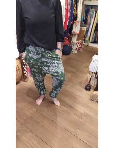 Pantalón ancho lanilla