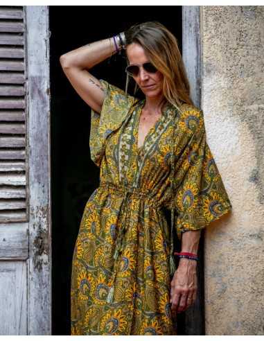 Vestido de seda India