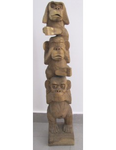 totem-monos-sabios-decoracion-mistica-zen-sabiduria-japonesa-kaylash 2