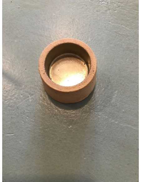 Porta vela cemento y metal