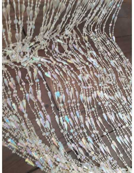 Cortina acrílica nácar