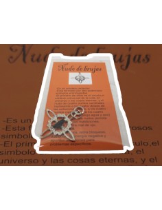 Dije nudo de bruja con turmalina