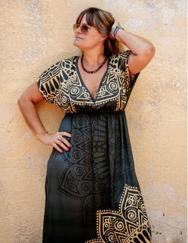 Vestido mandala largo