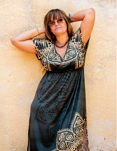 Vestido mandala largo