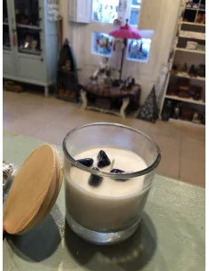 Velas con cristales de onix, cuarzo rosa, amatista, citrino, amazonita y muchas más 2