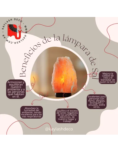 Lámpara de sal Blanca