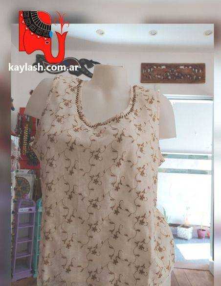 Musculosa bordada Origen: India Musculosa bordada Origen: India