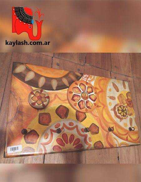 porta-llaves-49cm-organizador-pared-madera-diseno-místico-zen-recibidor-kaylash