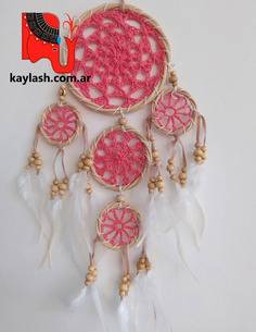 Atrapasueños múltiple de ratan